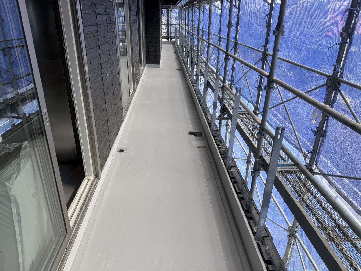 静岡県富士市　バルコニー塩ビシート防水